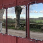 Old triptych wall mirror.