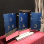 Old triptych mirror.
