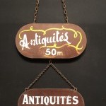 Old antique store signs.