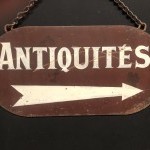 Old antique store signs.