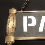 Old umbrella store sign.