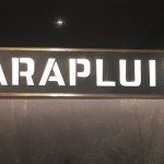Old umbrella store sign.