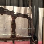 Old miniature jewelry showcase.