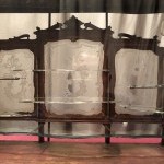 Old miniature jewelry showcase.