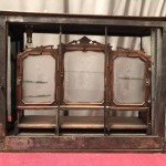 Old miniature jewelry showcase.