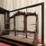 Old miniature jewelry showcase.
