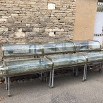 Exceptional set of old confectionery display cases.