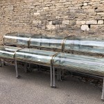 Exceptional set of old confectionery display cases.