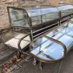Exceptional set of old confectionery display cases.
