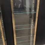 Pair of old wall display cases.