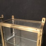 Pair of old wall display cases.