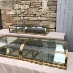 Pair of old double store display cases.(sold)