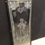 Old engraved bakery glass. (reserved VS)
