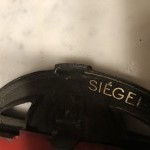 Old goldsmith shop sign. Siegel.
