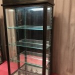 Pair of antique shop wall display cases.
