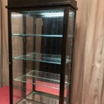 Pair of antique shop wall display cases.