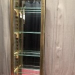 Pair of antique shop wall display cases.