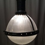 Vintage Holophane suspension lamp.