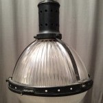 Vintage Holophane suspension lamp.