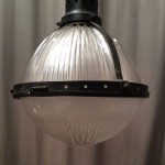 Vintage Holophane suspension lamp.